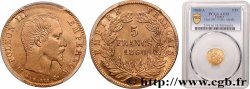 5 francs or Napoléon III, tête nue, grand module 1860 Paris F.501/11