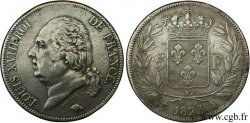 5 francs Louis XVIII, tête nue 1823 Paris F.309/76
