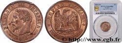 Deux centimes Napoléon III, tête nue 1854 Lille F.107/18