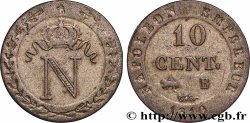 10 cent. à l&nbsp;N couronnée 1810 Rouen F.130/20 TTB+ 