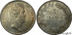 5 francs type Tiolier avec le I, tranche en creux 1831 Lille F.315/27
