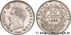 20 centimes Napoléon III, tête nue 1860 Paris F.148/13