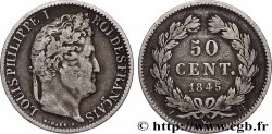 50 centimes Louis-Philippe 1845 Strasbourg F.183/4