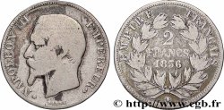 2 francs Napoléon III, tête nue, petit BB 1856 Strasbourg F.262/7