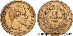 10 francs or Napoléon III, tête nue 1857 Paris F.506/4