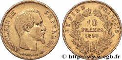 10 francs or Napoléon III, tête nue, grand module 1858 Paris F.506/5