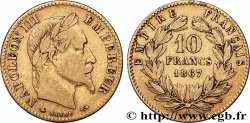 10 francs or Napoléon III, tête laurée 1867 Paris F.507A/15