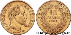 10 francs or Napoléon III, tête laurée 1868 Strasbourg F.507A/18