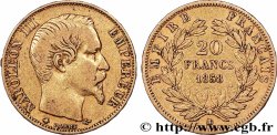 20 francs or Napoléon III, tête nue 1858 Strasbourg F.531/14