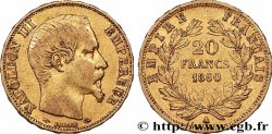 20 francs or Napoléon III, tête nue 1860 Paris F.531/18