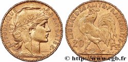 20 francs or Coq, Dieu protège la France 1901 Paris F.534/6