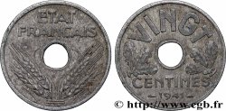 VINGT centimes État français 1941  F.152/2