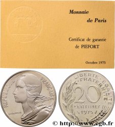 Piéfort argent de 20 centimes Marianne 1975 Pessac GEM.56 P2