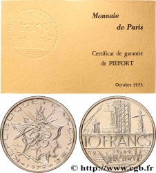 Piéfort Argent de 10 francs Mathieu 1975 Pessac GEM.186 P2