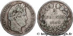 5 francs IIe type Domard 1835 Lille F.324/52