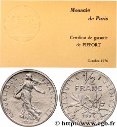 Piéfort nickel de 1/2 franc Semeuse 1976 Pessac GEM.91 P1