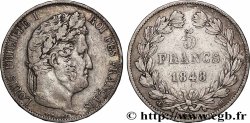 5 francs IIIe type Domard 1848 Strasbourg F.325/18