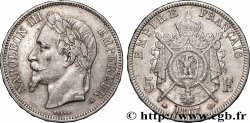 5 francs Napoléon III, tête laurée 1867 Paris F.331/10