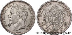 5 francs Napoléon III, tête laurée 1869 Strasbourg F.331/15