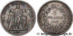 5 francs Hercule, IIe République 1849 Paris F.326/5