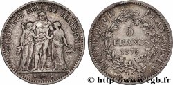 5 francs Hercule, petit A 1875 Paris F.334/15