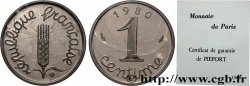 Piéfort argent de 1 centime Épi 1980 Pessac GEM.4 P2
