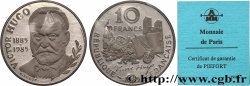 Piéfort argent de 10 francs Victor Hugo 1985 Pessac GEM.191 P2