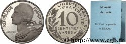 Piéfort Argent de 10 centimes Marianne 1983 Pessac GEM.46 P2