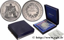 Piéfort Argent de 50 francs Hercule 1980 Pessac GEM.223 P1