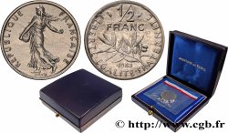 Piéfort Nickel de 1/2 franc Semeuse 1983 Pessac GEM.91 P1