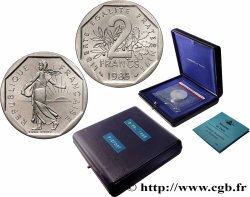 Piéfort Argent de 2 francs Semeuse 1985 Pessac GEM.123 P2 