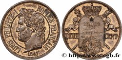 Essai de deux centimes à la Charte 1847 Paris VG.3004  AU 