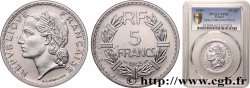 Essai-piéfort de 5 francs Lavrillier aluminium 1945  GEM.145 EP