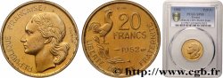 Essai-piéfort au double de 20 francs G. Guiraud, 4 faucilles 1952 Paris GEM.211 EP1