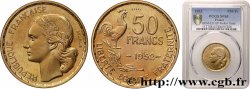Essai-piéfort au double de 50 francs Guiraud 1952 Paris GEM.221 EP1