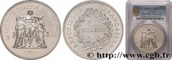 Piéfort Argent de 50 francs Hercule 1976  GEM.223 P1