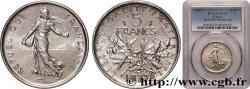 Piéfort argent de 5 francs Semeuse 1977 Pessac GEM.154 P2