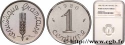 Piéfort argent de 1 centime Épi 1980 Pessac GEM.4 P2