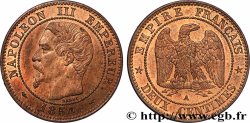Deux centimes Napoléon III, tête nue 1854 Paris F.107/9