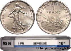 1 franc Semeuse, nickel 1967 Paris F.226/12 MS66 GENI