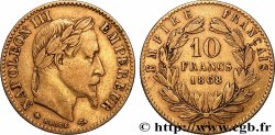 10 francs or Napoléon III, tête laurée 1868 Paris F.507A/17