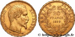 20 francs or Napoléon III, tête nue 1859 Paris F.531/15