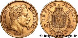20 francs or Napoléon III, tête laurée 1862 Paris F.532/3