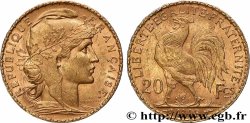 20 francs or Coq, Dieu protège la France 1906 Paris F.534/11