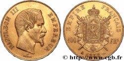 100 francs or Napoléon III, tête nue 1858 Paris F.550/5