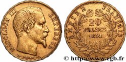 20 francs or Napoléon III, tête nue 1854 Paris F.531/2