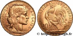 20 francs or Coq, Liberté Égalité Fraternité 1914 Paris F.535/8