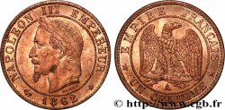 Un centime Napoléon III, tête laurée 1862 Paris F.103/4