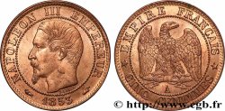 Cinq centimes Napoléon III, tête nue 1853 Paris F.116/1