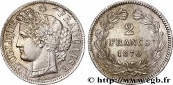 2 francs Cérès, sans légende 1870 Bordeaux F.264/3